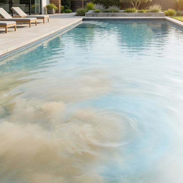 Pool Maintenance Liquid 100 ml Chlorine-Free for Crystal Clear Water and Algae Control | Suitable for Inflatable Pool Jacuzzi Hot Tub Bubble Bath | Sansoti