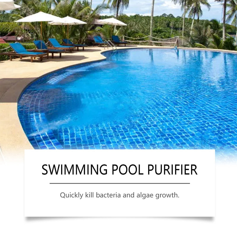 Pool Maintenance Liquid 100 ml Chlorine-Free for Crystal Clear Water and Algae Control | Suitable for Inflatable Pool Jacuzzi Hot Tub Bubble Bath | Sansoti