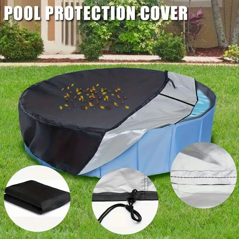 Heavy-Duty Round Pool Cover with Ratchet System – 210D Oxford Waterproof & UV-Resistant