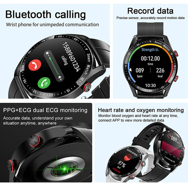 GlucoseGuard Smartwatch - Pain-Free Glucose Measurement & Health