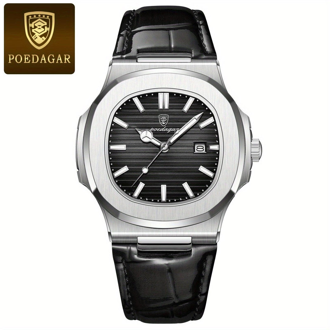 Classic Steel Precision Quartz Wristwatch for Men