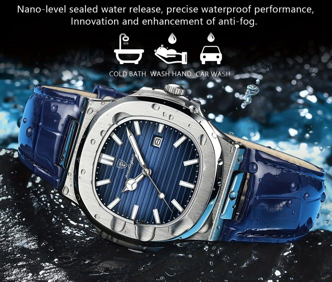 Classic Steel Precision Quartz Wristwatch for Men
