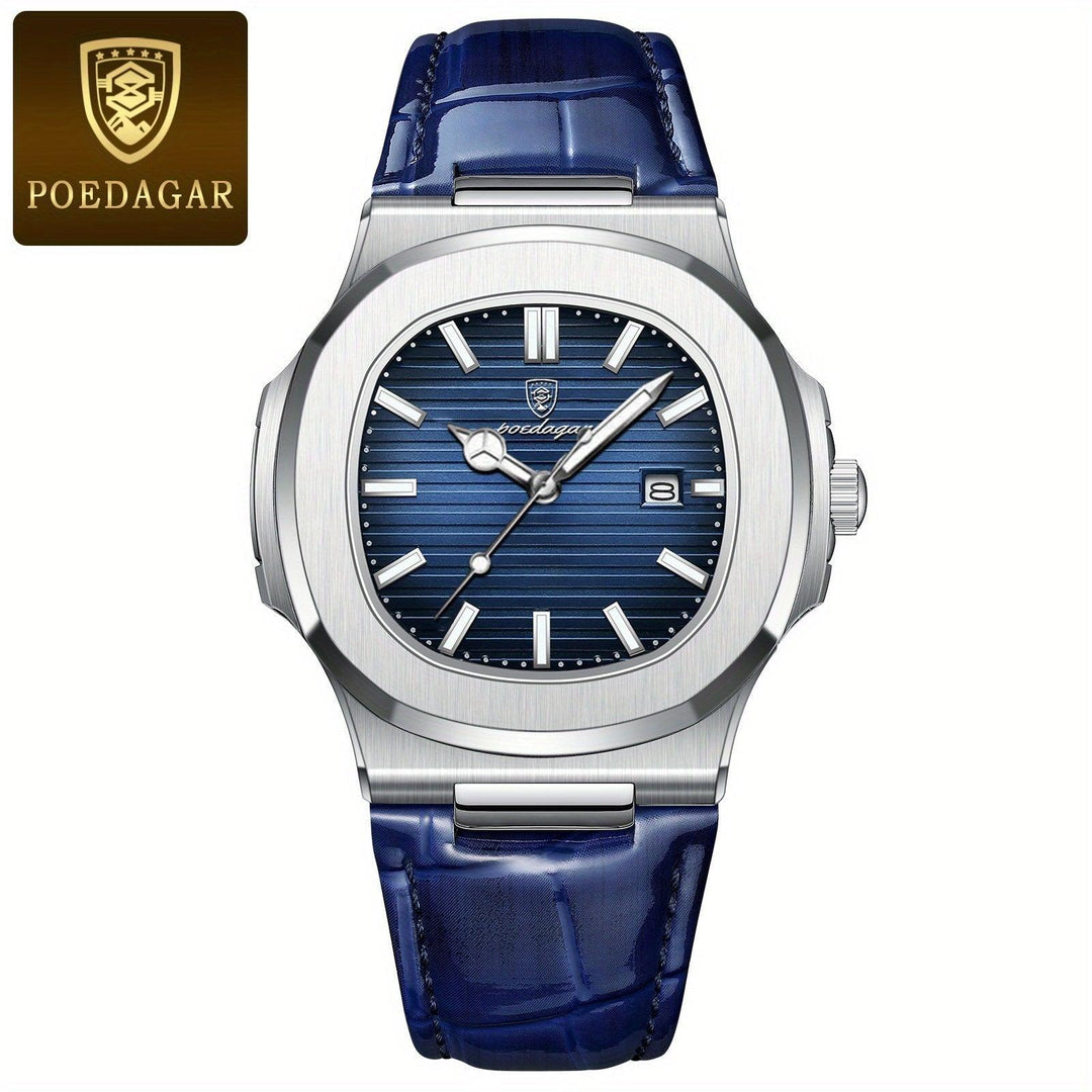 Classic Steel Precision Quartz Wristwatch for Men