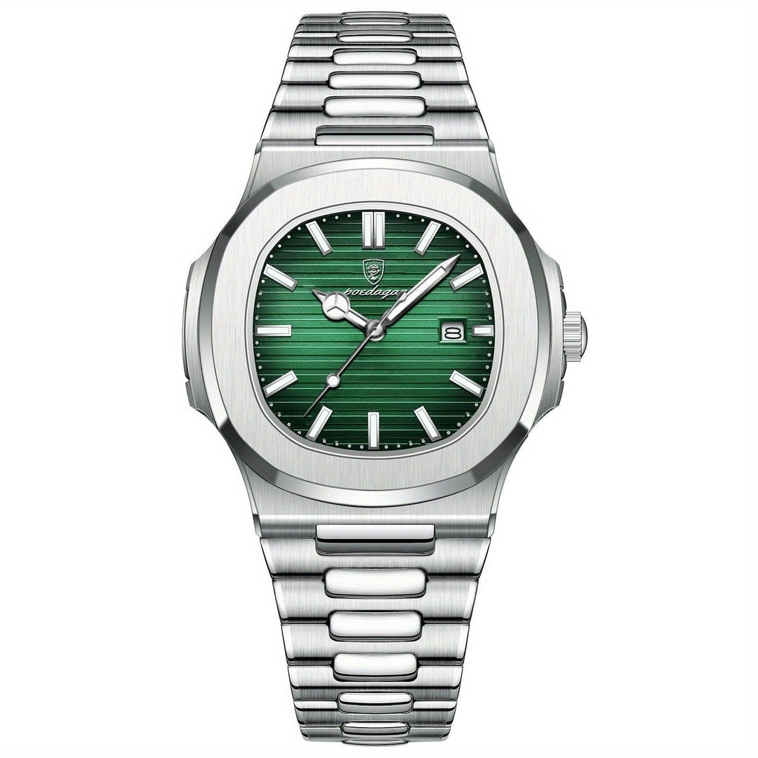 Classic Steel Precision Quartz Wristwatch for Men