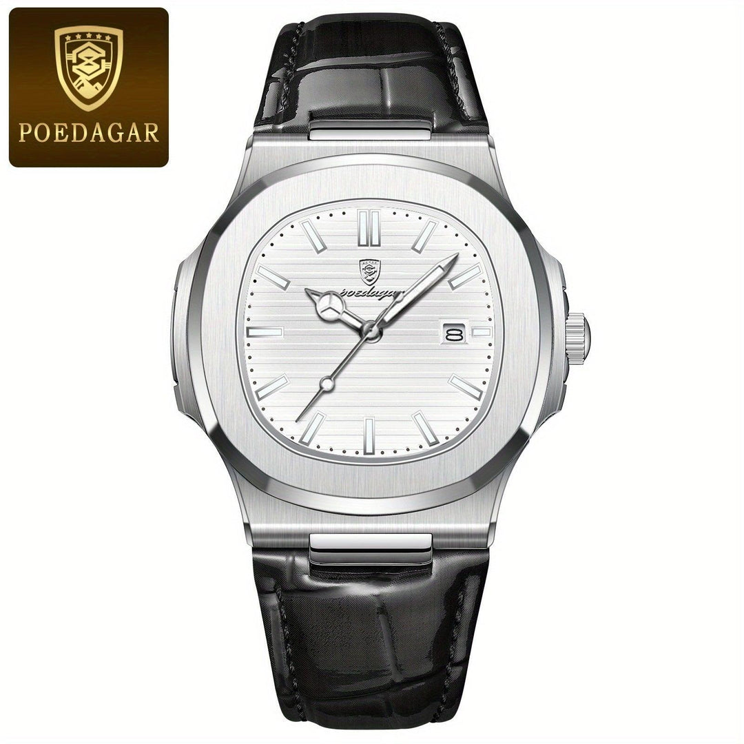 Classic Steel Precision Quartz Wristwatch for Men