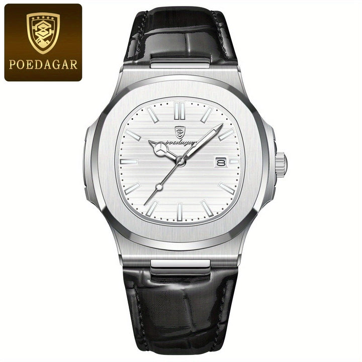 Classic Steel Precision Quartz Wristwatch for Men
