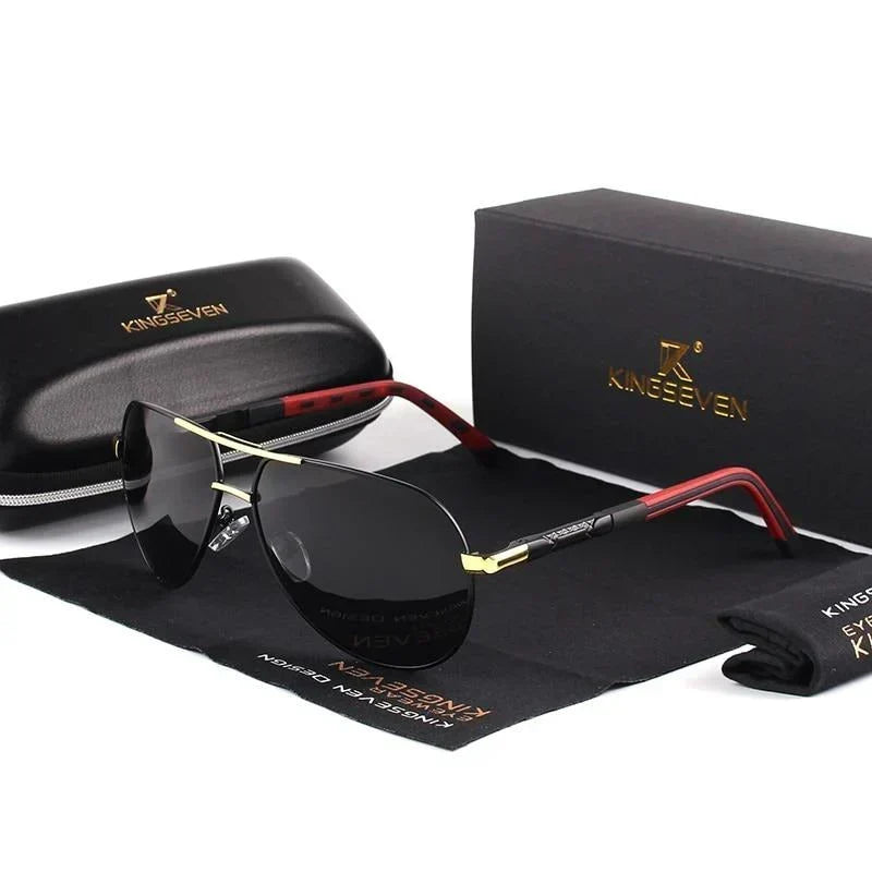 Vintage Retro UV400 Polarized Sunglasses – Stylish Men's Eyewear with Full Eye Protection