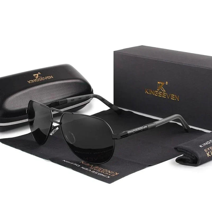 Vintage Retro UV400 Polarized Sunglasses – Stylish Men's Eyewear with Full Eye Protection