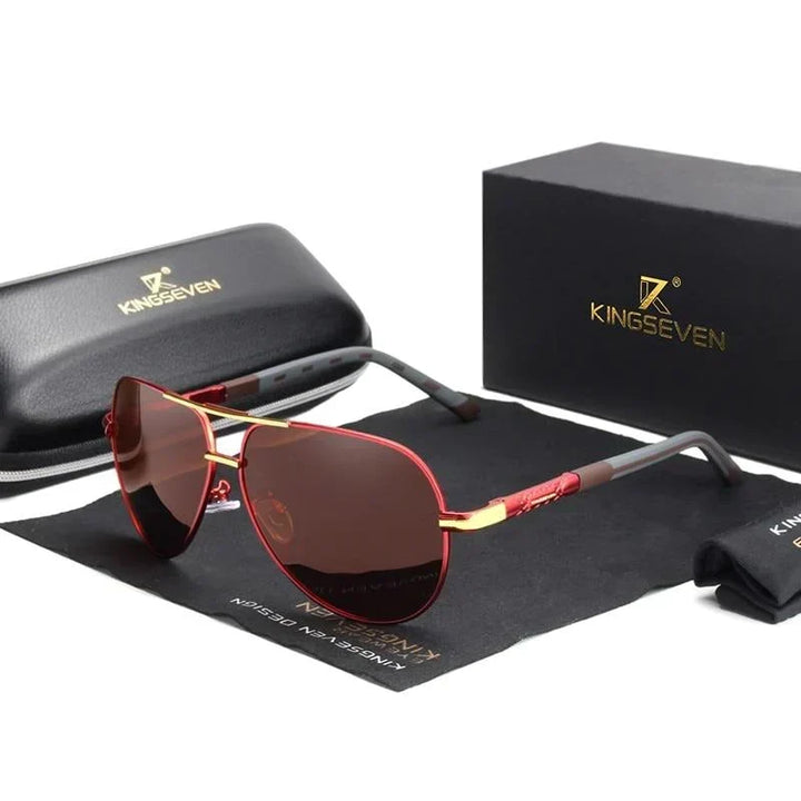 Vintage Retro UV400 Polarized Sunglasses – Stylish Men's Eyewear with Full Eye Protection