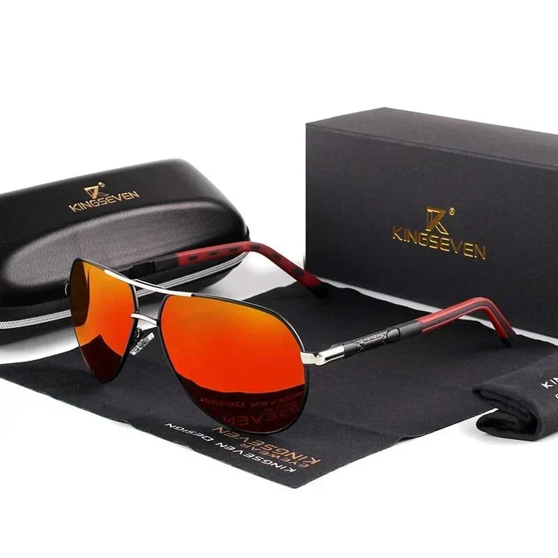 Vintage Retro UV400 Polarized Sunglasses – Stylish Men's Eyewear with Full Eye Protection