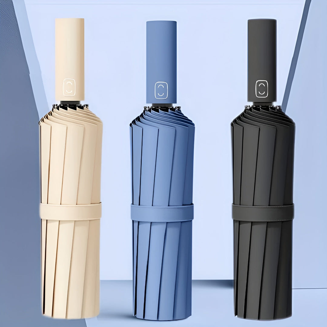 All-Weather Auto-Open Compact Umbrella with UV Protection