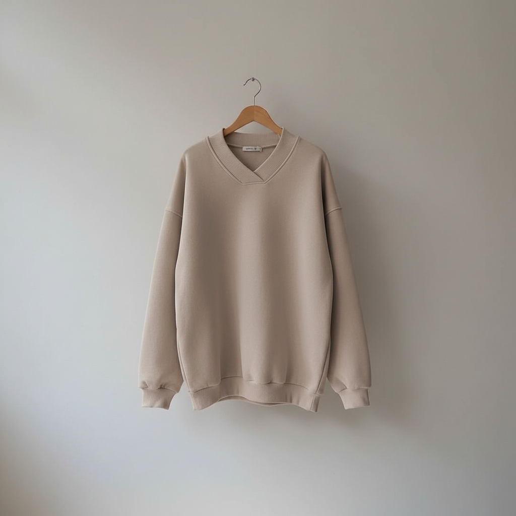 Thessaly | Women's Oversized V-Neck Pullover Sweater — Soft Everyday Knit in 10 Colors | Westmere