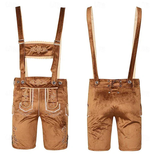 Oktoberfest Outfit Men | Complete Set with Lederhosen, Shirt, Socks & Hat | Trachtenheld