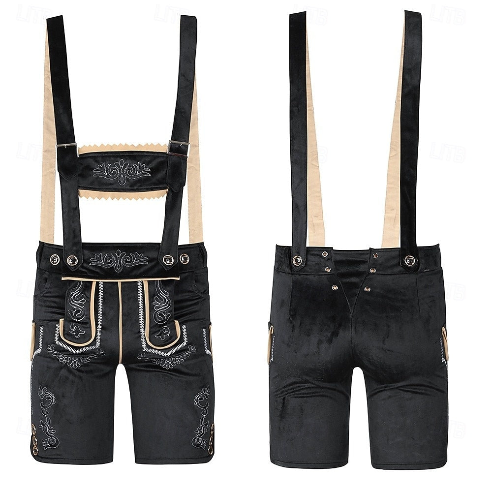 Oktoberfest Outfit Men | Complete Set with Lederhosen, Shirt, Socks & Hat | Trachtenheld