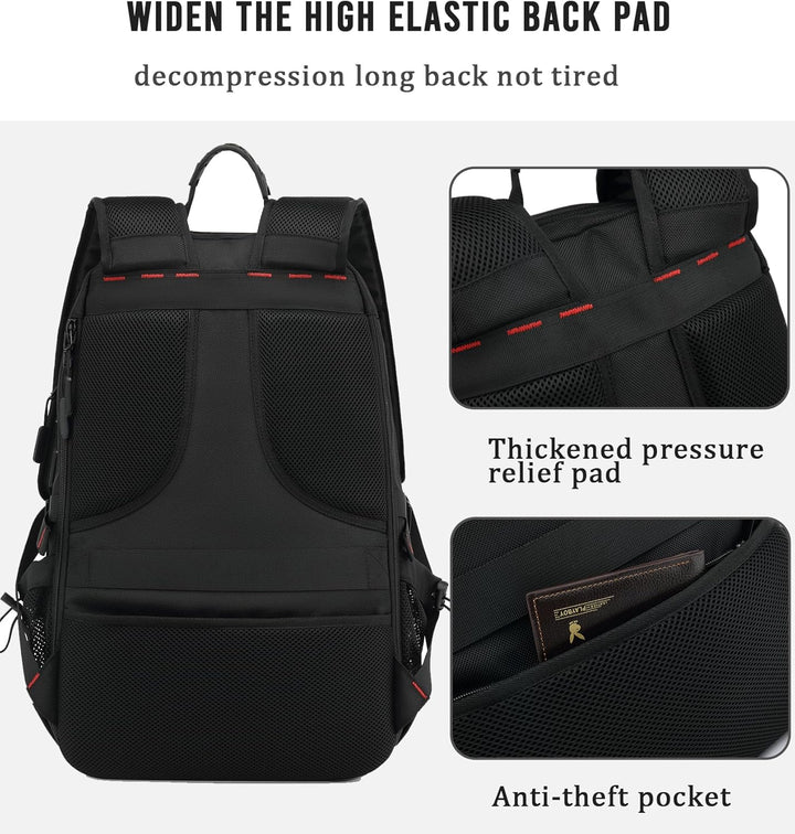 Elite Adventure 60L Expandable Travel Backpack with USB Charging