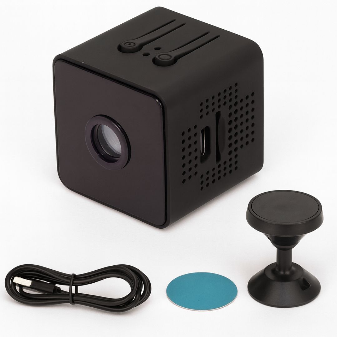 Surveillance Camera for Outdoor and Indoor Use | Mini WLAN Camera with Live Streaming to Mobile | Wireless & Compact | MiniGuard