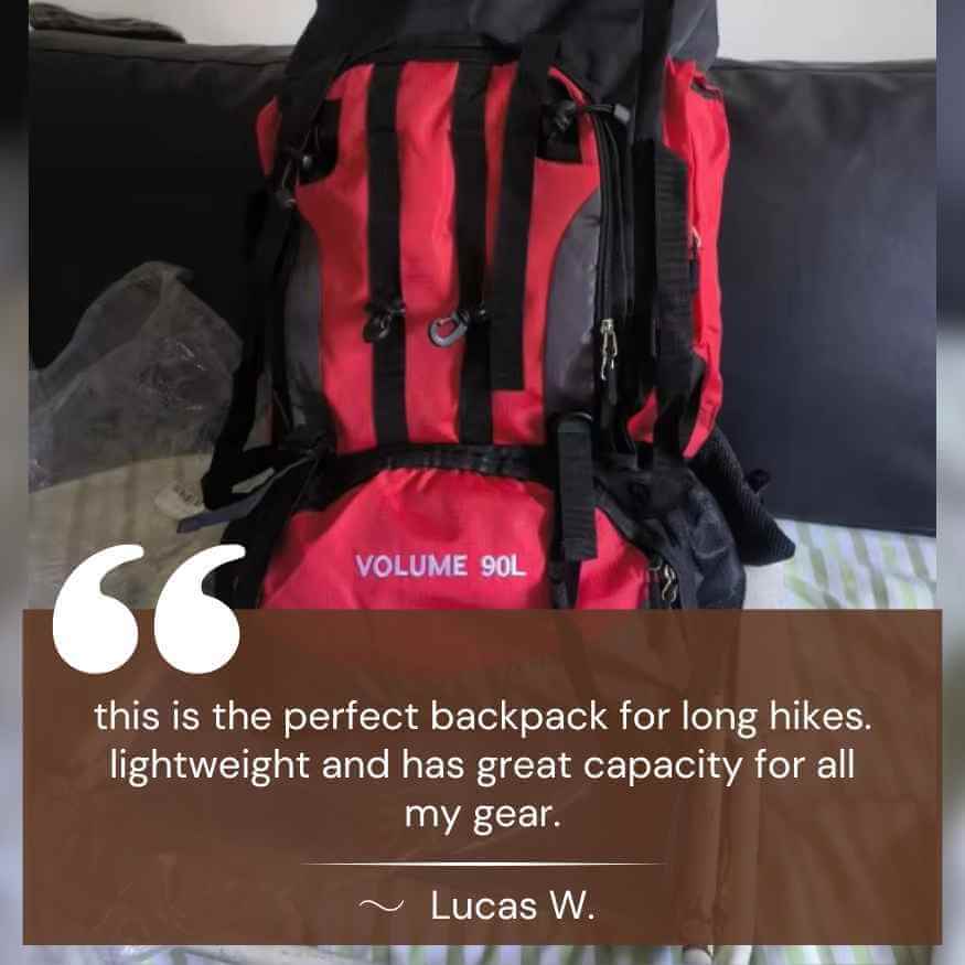 Ultralight Waterproof 90L Hiking Backpack