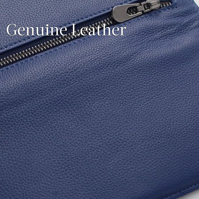 Slim RFID-Blocking Leather Bifold Card Wallet – Premium Protection & Style