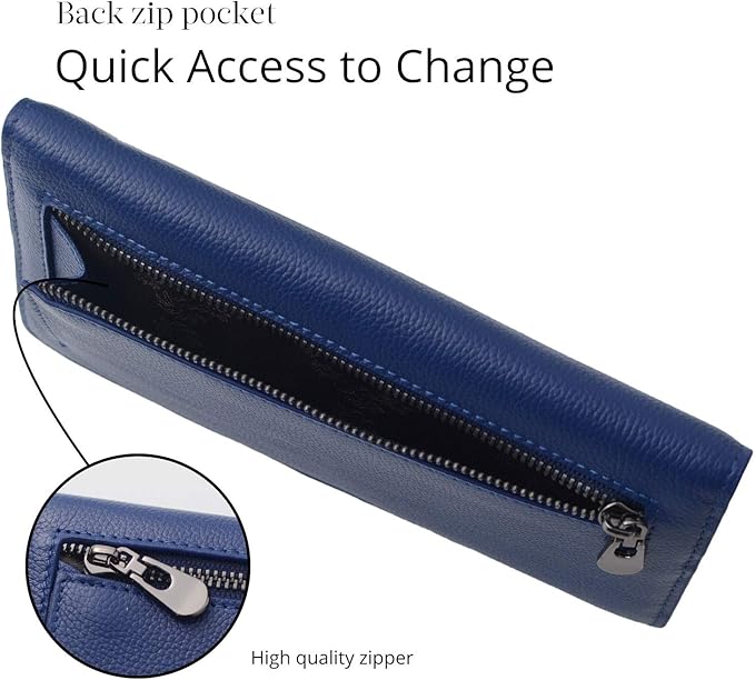 Slim RFID-Blocking Leather Bifold Card Wallet – Premium Protection & Style