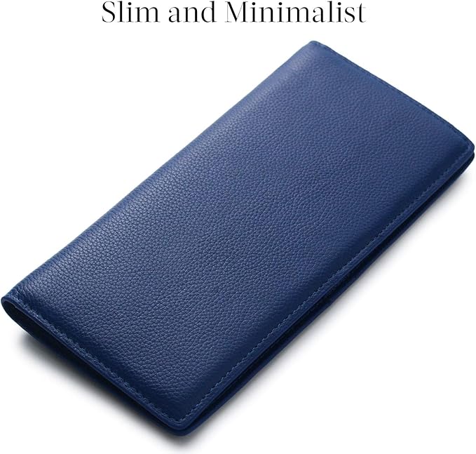 Slim RFID-Blocking Leather Bifold Card Wallet – Premium Protection & Style