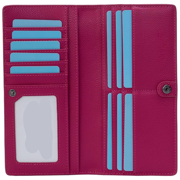 Slim RFID-Blocking Leather Bifold Card Wallet – Premium Protection & Style