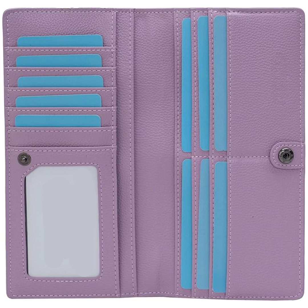 Slim RFID-Blocking Leather Bifold Card Wallet – Premium Protection & Style
