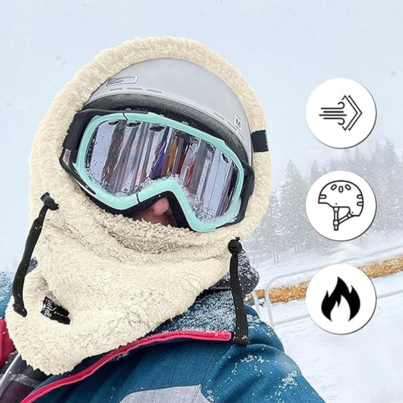 Unisex Sherpa Balaclava with Adjustable Design