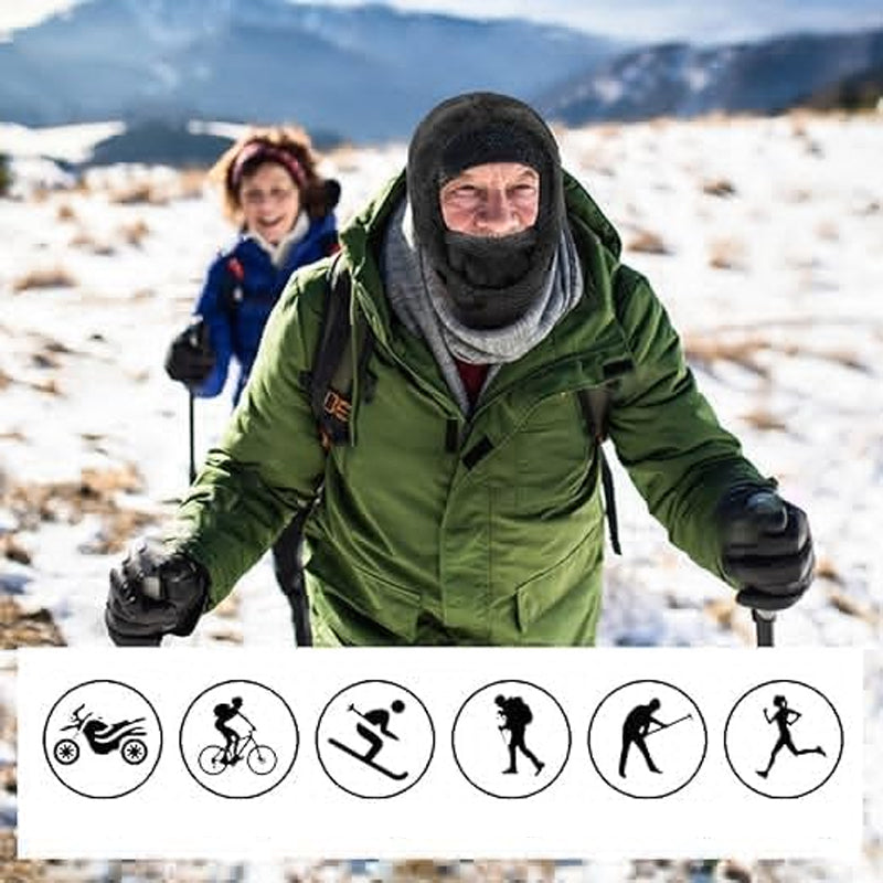 Unisex Sherpa Balaclava with Adjustable Design