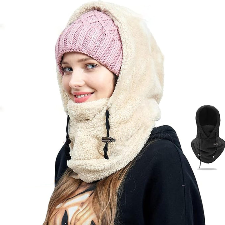 Unisex Sherpa Balaclava with Adjustable Design