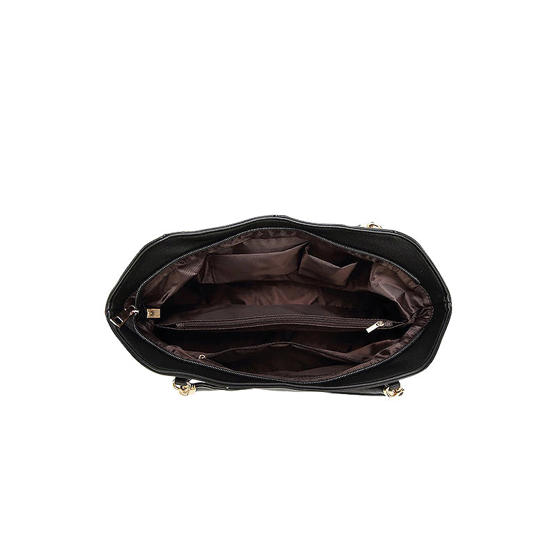 Harlow – Large Vegan Cowhide Shoulder Handbag