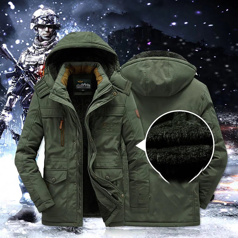 Admire | Mid-Length Hooded Parka with Zip Closure for Men | Ideal for Winter