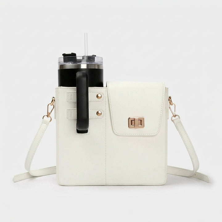 Reva – Vegan Leather Crossbody Shoulder Bag with Twist Lock