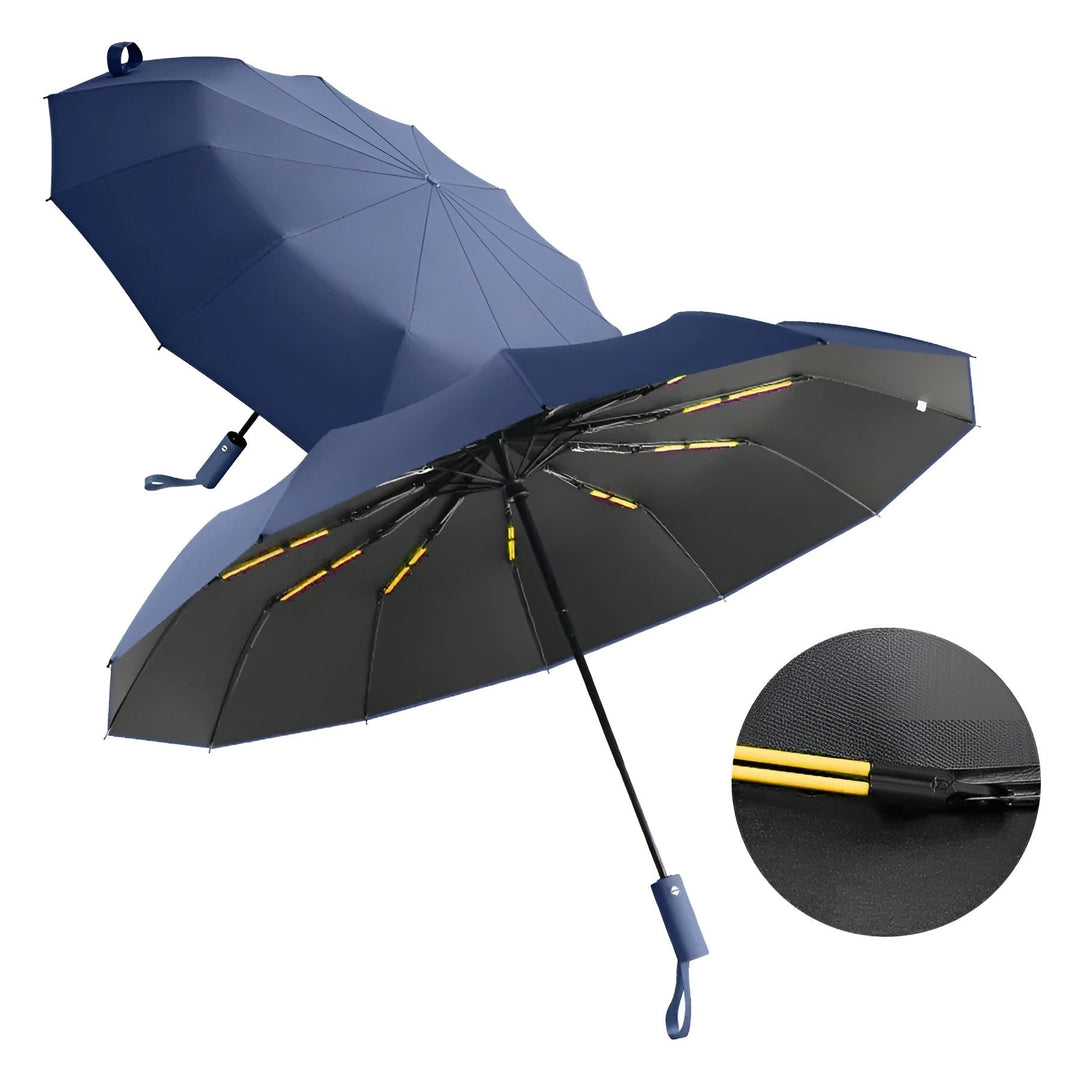 All-Weather Auto-Open Compact Umbrella with UV Protection