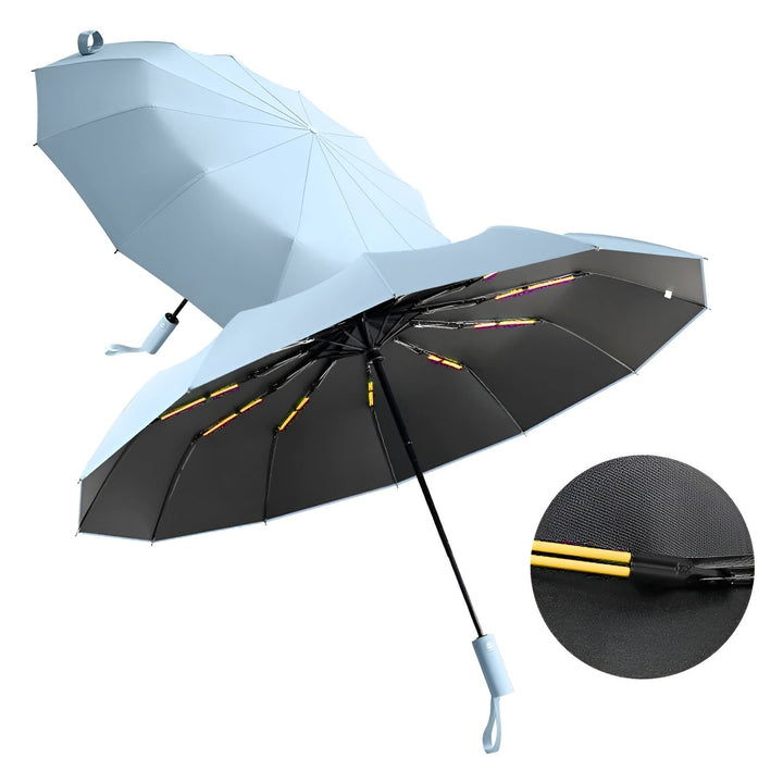 All-Weather Auto-Open Compact Umbrella with UV Protection