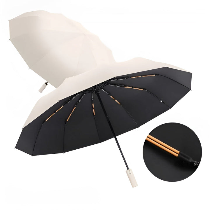 All-Weather Auto-Open Compact Umbrella with UV Protection