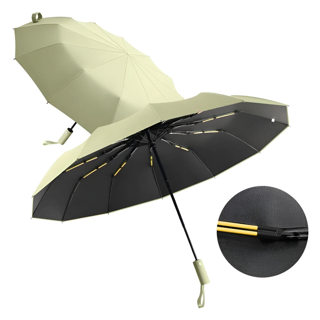 All-Weather Auto-Open Compact Umbrella with UV Protection