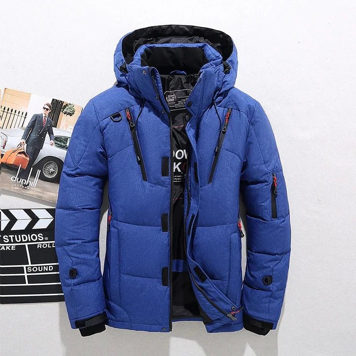 Premium Hooded Quilted Puffer Jacket with Multiple Zip Pockets