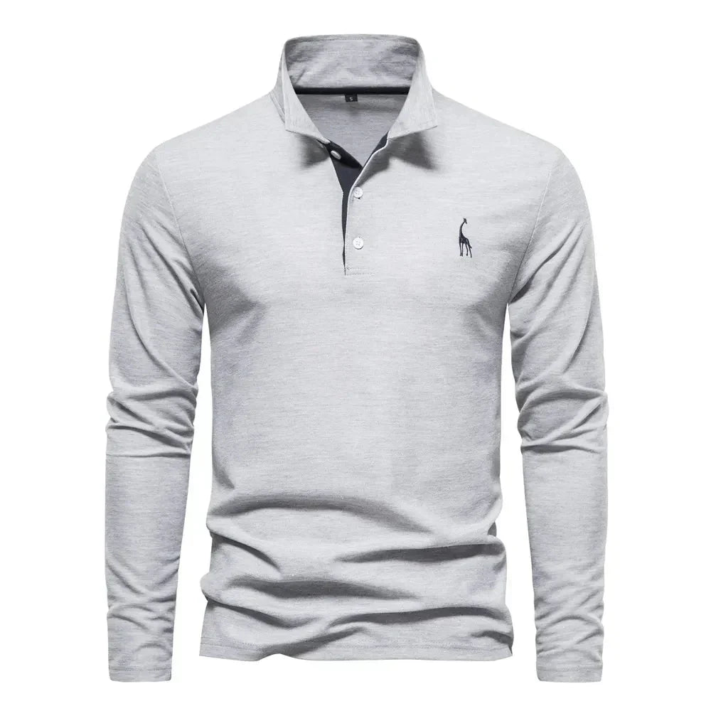 Long Sleeve Polo for Men - Bastian