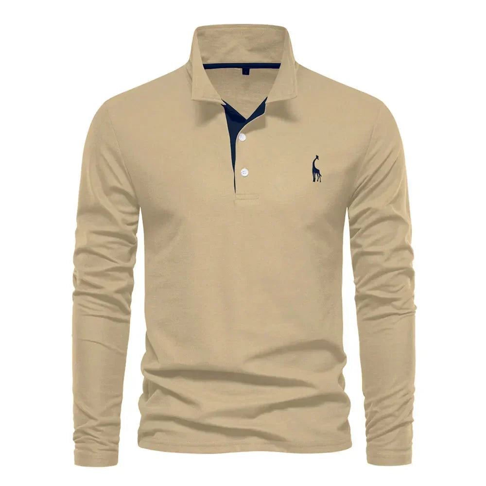 Long Sleeve Polo for Men - Bastian