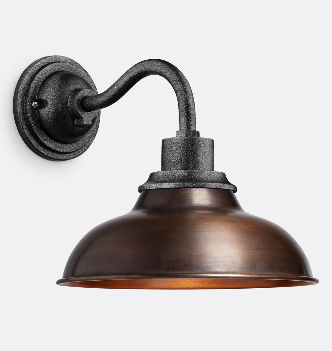 12" Industrial Dome Metal Wall Lamp