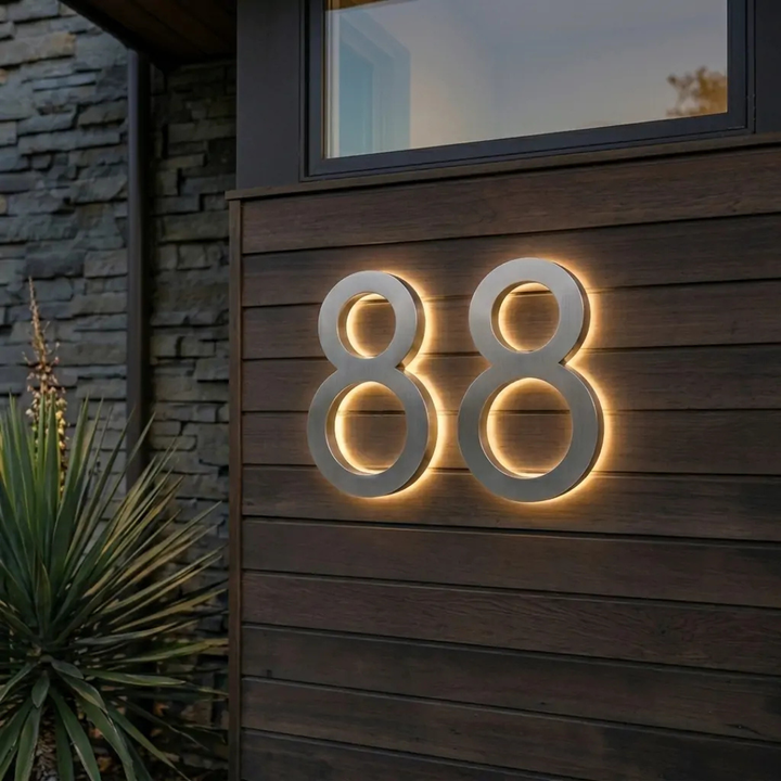 Waterproof LED Door Sign with Digital Lighting