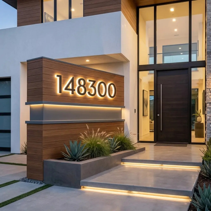 Waterproof LED Door Sign with Digital Lighting