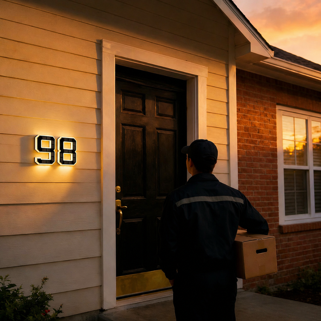 Waterproof LED Door Sign with Digital Lighting