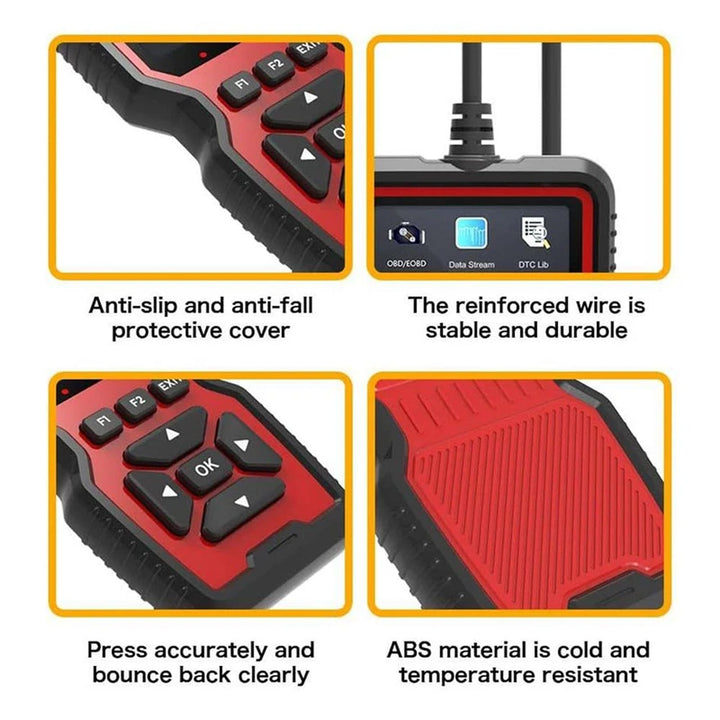 Universal OBD2 Vehicle Diagnostic Scanner with Live Data Monitoring
