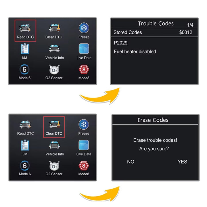 Universal OBD2 Vehicle Diagnostic Scanner with Live Data Monitoring