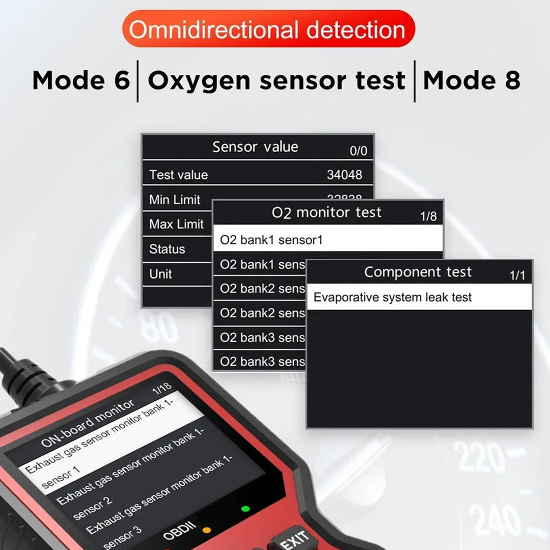 Universal OBD2 Vehicle Diagnostic Scanner with Live Data Monitoring