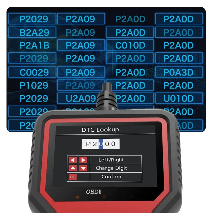 Universal OBD2 Vehicle Diagnostic Scanner with Live Data Monitoring