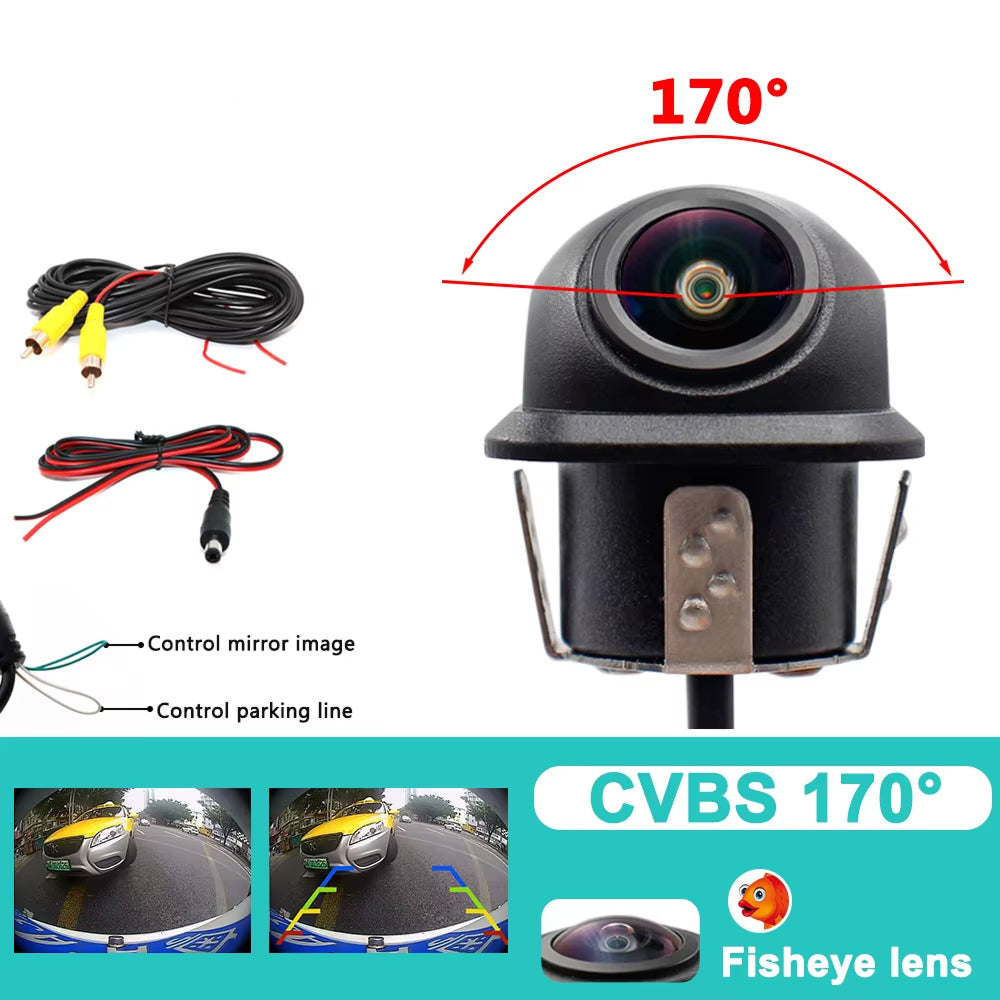 Ultra-Wide 180° Rear View Camera System with 4K CCD Technology and Smart Parking Assist