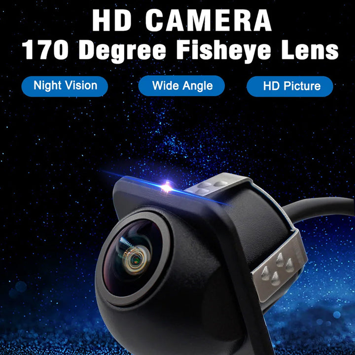 Ultra-Wide 180° Rear View Camera System with 4K CCD Technology and Smart Parking Assist