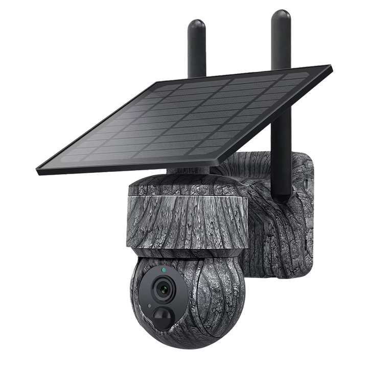 Solar-Powered 4MP Pan-Tilt Wildlife and Property Monitoring Camera with 4G Connectivity